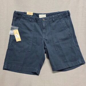 Denim & Supply Ralph Lauren Mens Navy Blue Utility Workwear Shorts Size 36 NWT